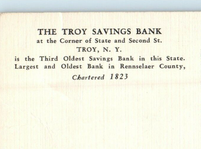 c1940's The Troy Savings Bank Tallest Building Cars Troy New York NY Postcard eBay