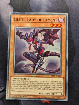 Lilith, Lady of Lament SR13-EN022 1st Edition YuGiOh TCG Card | eBay  Australia