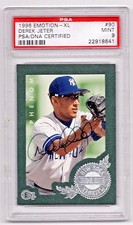 1996 Emotion-XL Derek Jeter AUTOGRAPH Rookie PSA 9 💎 💎 🔥 Yankees HOF
