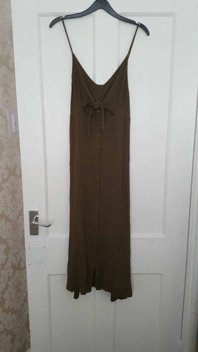 Topshop khaki deals slip dress