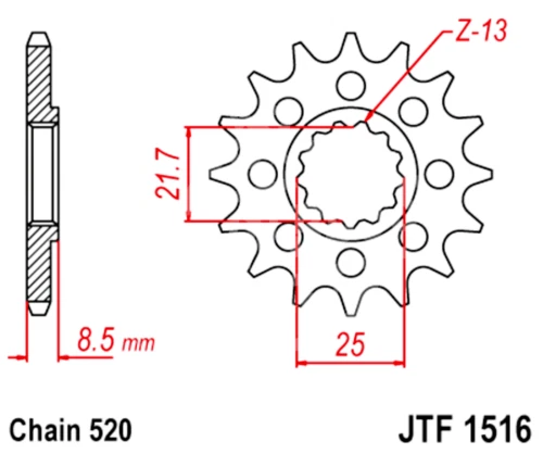 520 JT Sprockets and Drive Chain Kit for Kawasaki ZX 10R Ninja 2004-2005 - Image 4 of 4