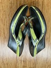 Cole Haan Air Snake 🐍 Wedge Heel Lime 🍋‍🟩 Green Silver Leather Thong Sandal 8 — photo 4