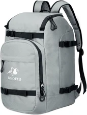 50L Ski Boot Bag Waterproof Ski Bag Travel Backpack Ski Helmet Snowboard Duffle