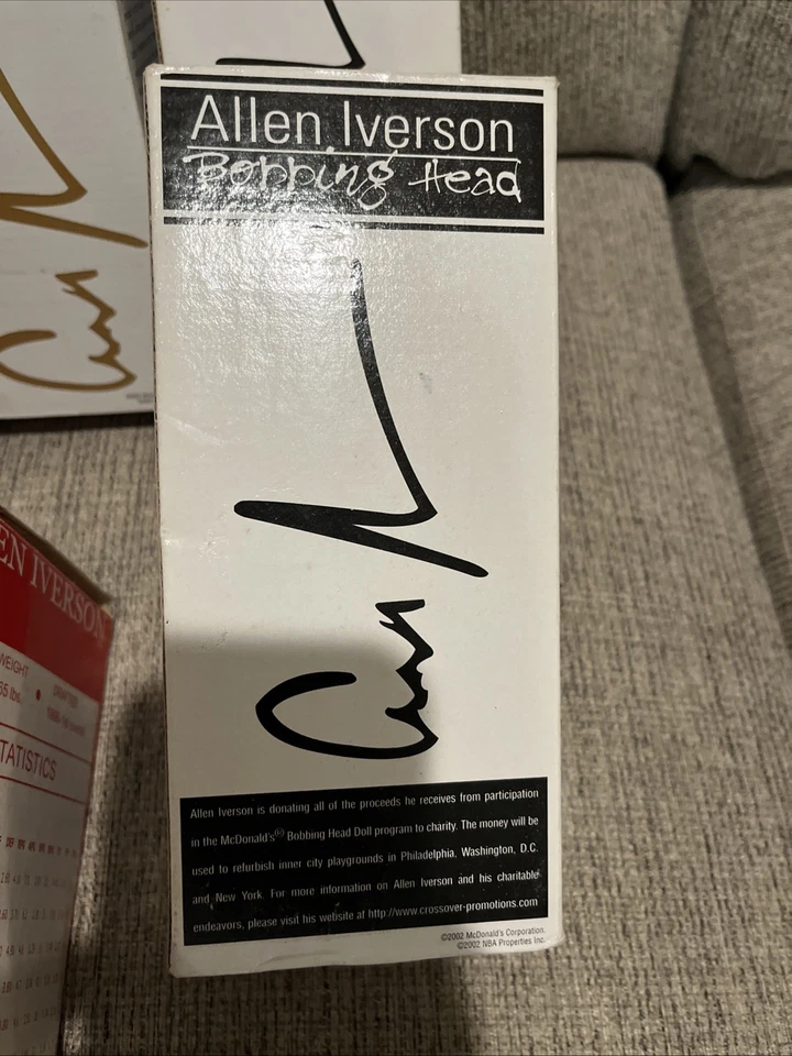Allen Iverson Bobbing Head Lote Juego de 8 Incluye Banco Foto 4 de 4