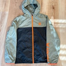 Boy's Hurly Full Zip Windbreaker Hoodie Jacket Sz XL