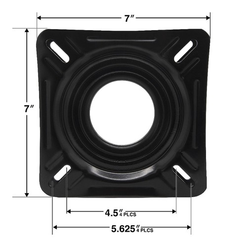 Non-Locking Swivel for Boat Seats with 4 Hole Mounting Pattern 6.75 Inch - Picture 2 of 6
