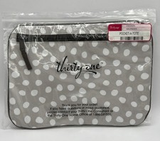 Thirty-One Gifts Bag Pocket a Tote LOTSA DOTS -NEW-