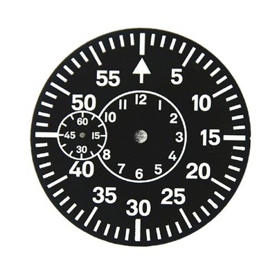 38.9mm Date At 9 Copper Green Luminous Watch Dial Face Plate For ETA 6497 Parts