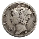 1929-S Mercury Dime G Good 90% Silver