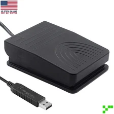 USB Foot Switch Pedal Control for PC Hands-Free Programmable Gaming Push-To-Talk