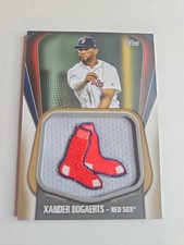 2020 Topps Jersey Sleeve Gold 16/50 Xander Bogaerts #JJSP-XB Sox Jumbo Patch 