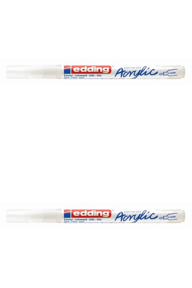 EDDING 5300922 5300 Acrylmarker - 1 - 2 mm verkehrsweiß