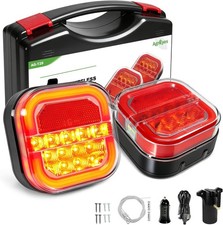 AgriEyes Halo Magnetic Rechargeable Wireless Trailer Tow Lights LED Kit, Truck