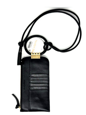 See by Chloe Eleonora Black Leather Crossbody Pouch Bag - Black - NWT