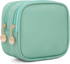 Small Makeup Pouch, Double Zipper Cosmetic Bag, Travel Makeup Bag, Cute Makeup B