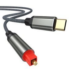 USB C to Toslink Optical Audio Cable 5 Ft Type C SPDIF