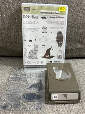 Stampin Up Stamps & Punch ** Spooky Cat ** (see description for details)