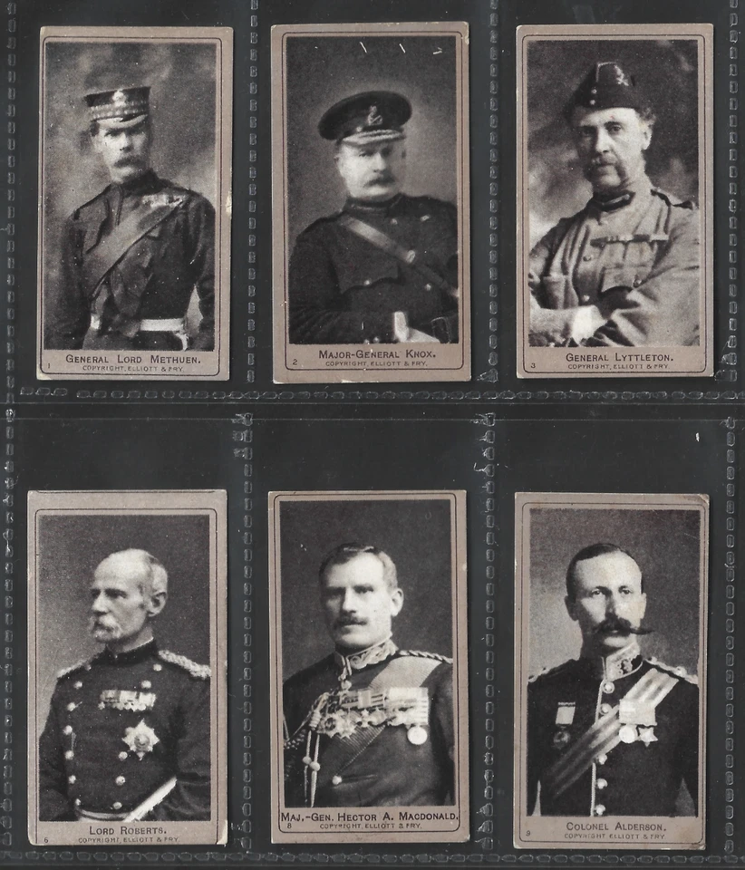 16 X 1901 AMERICAN TOBACCO CO. BOER WAR SERIES CIGARETTE CARDS BADEN POWELL - Image 3 of 4