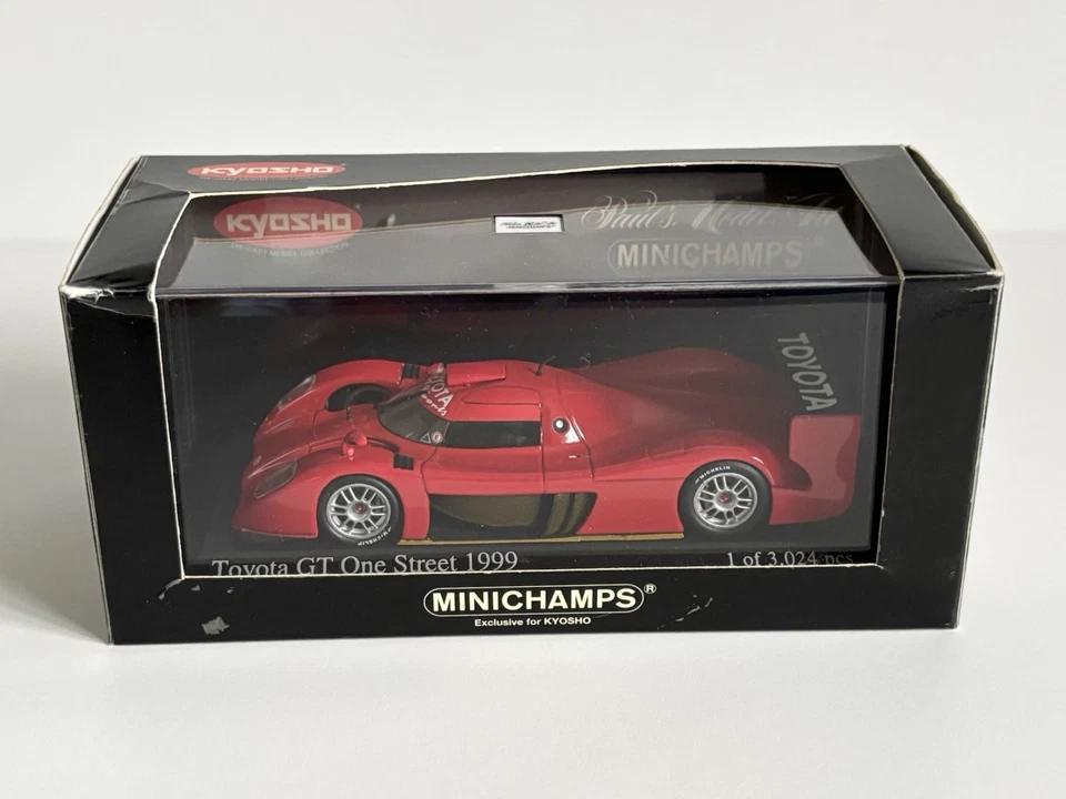 ¡Extremadamente Raro 1:43 Minichamps Kyosho 1999 Toyota GT One Street Edición Limitada! Foto 2 de 4