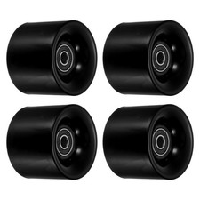 4pcs 60mm long board Wheels with Bearings Skateboard Wheel Cruiser 80A Black