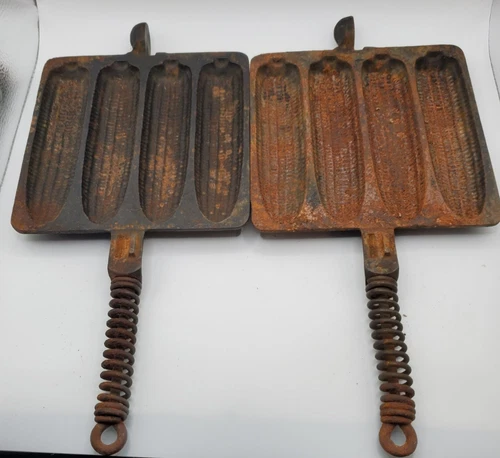 Antique Wagner Ware Krusty Korn Sausage Pans Cast Iron #426 RARE