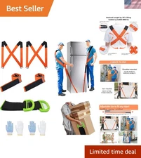 Portable & Adjustable Padded Lifting Straps – Ideal for Moving Furniture Safely