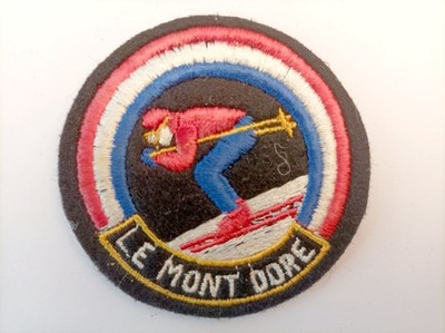 Aufnäher LE MONT DORE Puy-de-Dôme Frankreich - aus besticktem Filz