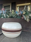 Vintage Haeger Pottery Mr. Potts Exclusive USA Round Striped Planter