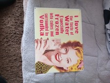 funny saying drink ,retro vintage style metal sign/plaque man cave shed bar pub