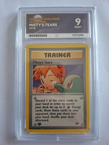 Pokemon TCG Misty's Tears - Gym Challenge First Edition 118/133 - Ace Mint 9