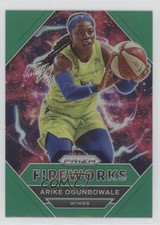 2021 Panini Prizm WNBA Fireworks Green Prizm Arike Ogunbowale #5 0j45