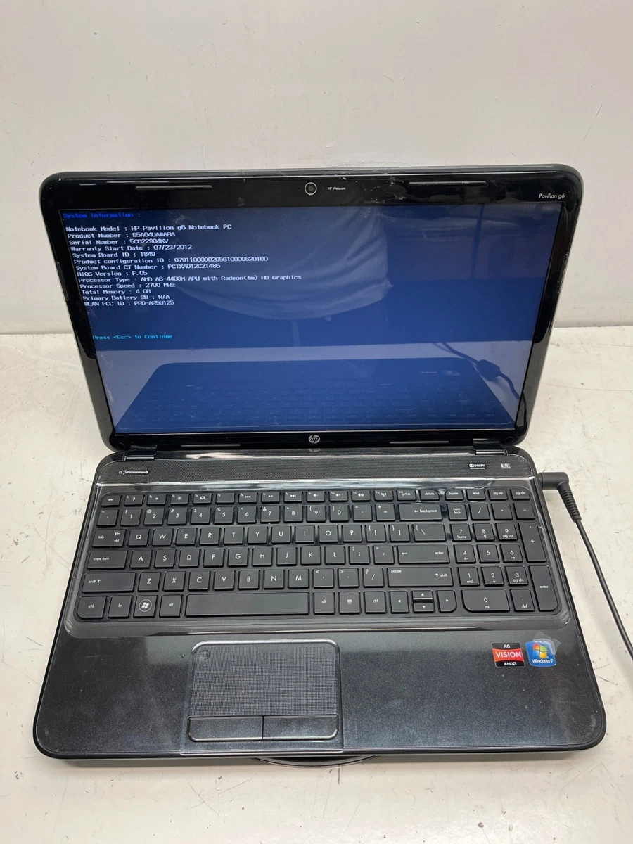 Hp Pavilion G6 for sale | eBay