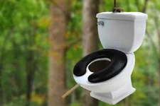Big Mouth Toys Toilet Potty Bird House Feeder Seed Gag Gift Funny Joke Prank 6"