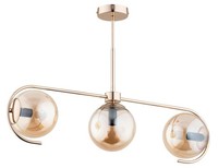 Deckenleuchten 3X40W/E14 Antikes Gold Bernstein Glamour Modern