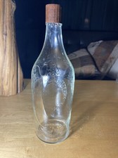 Vintage Calvert Whiskey Embossed Eagle Full Quart Bottle. Ww2 Era 1942