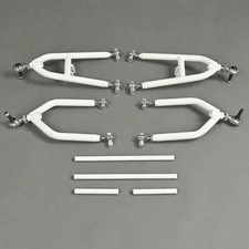 Front Control A-Arms +2+1 For Yamaha Banshee 350 YFZ 350 1987-2006 White+Silvery