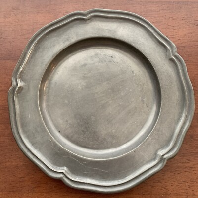 フランスアンティーク Pewter Plate s-l400.jpg