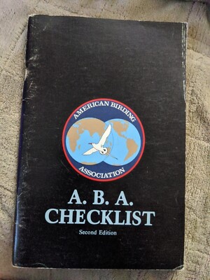 ABA CHECKLIST: American Birding Association 1982 9781878788252| eBay