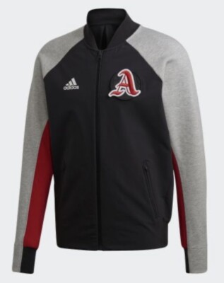 NEW Adidas Mens VRCT Jacket SZ 2XL Black Grey Scarlet FL3593