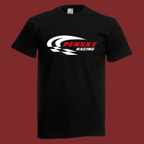 Penske Racing Shocks Logo Men's Black TShirt Size S5XL eBay