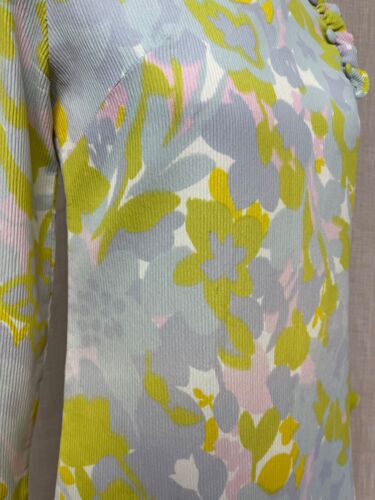 Mini Vestido De Colección Años 60 Mod Pastel Floral Volantes Línea A Scooter Twiggy Crepe Poli S - Imagen 10 de 19