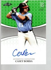 2022 Leaf Perfect Game National Showcase Auto Green BA-CB1 Casey Borba 1/1