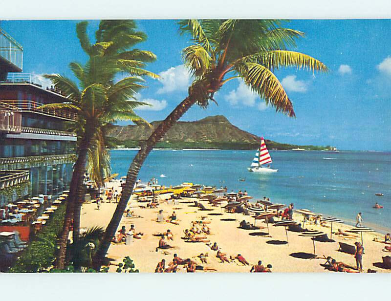 Pre-1980 DIAMOND HEAD RESTAURANT AT WAIKIKI BEACH Honolulu Hawaii HI M6697