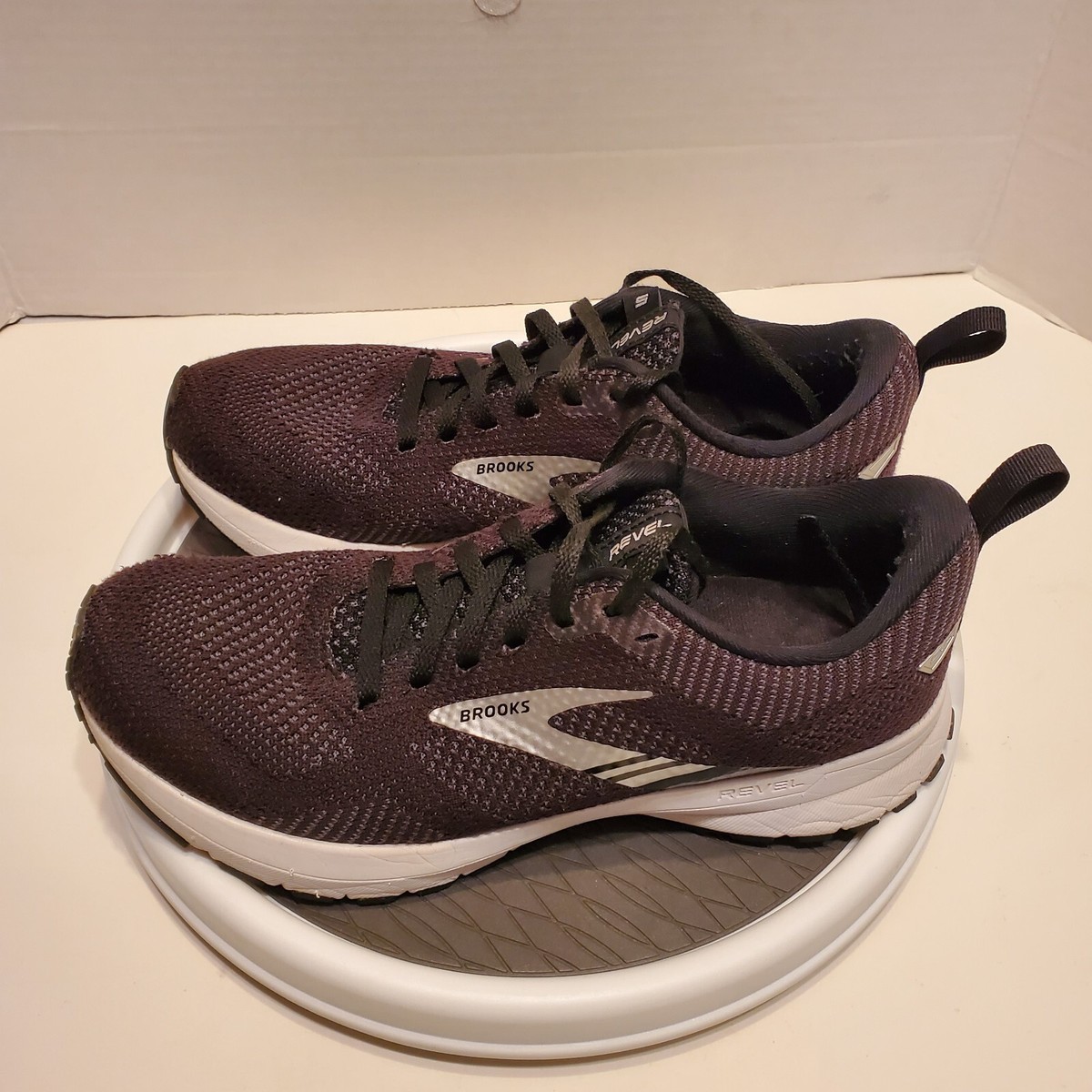 Brooks Revel Shoes Womens Black Running Walking Black Comfort  1203611B036