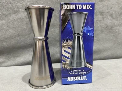 Absolut Vodka 25ml & 50ml Spirit Measure Double Jigger Brand New In Gift Box - Image 1 of 4