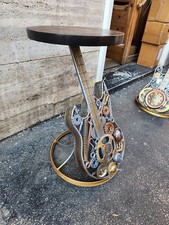 Tavolino Guitar design vintage industriale shabby chic ferro legno casa loft