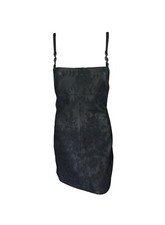 Gianni Versace F/W 1996 Vintage Lace and Leather Black Mini Dress