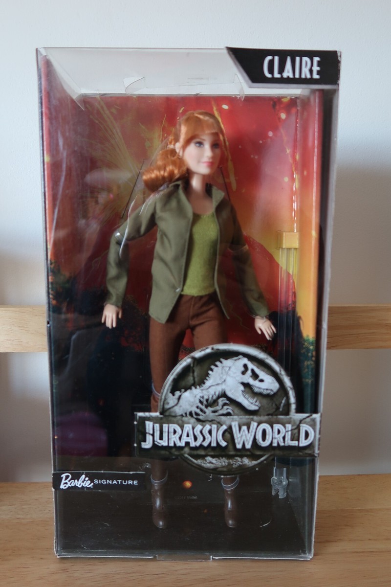 Barbie Signature Jurassic World Claire Jointed Doll Open Box Bryce