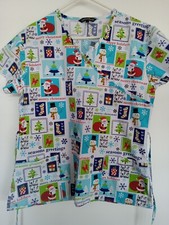 Size L Christmas Scrub top. Excellent condition.