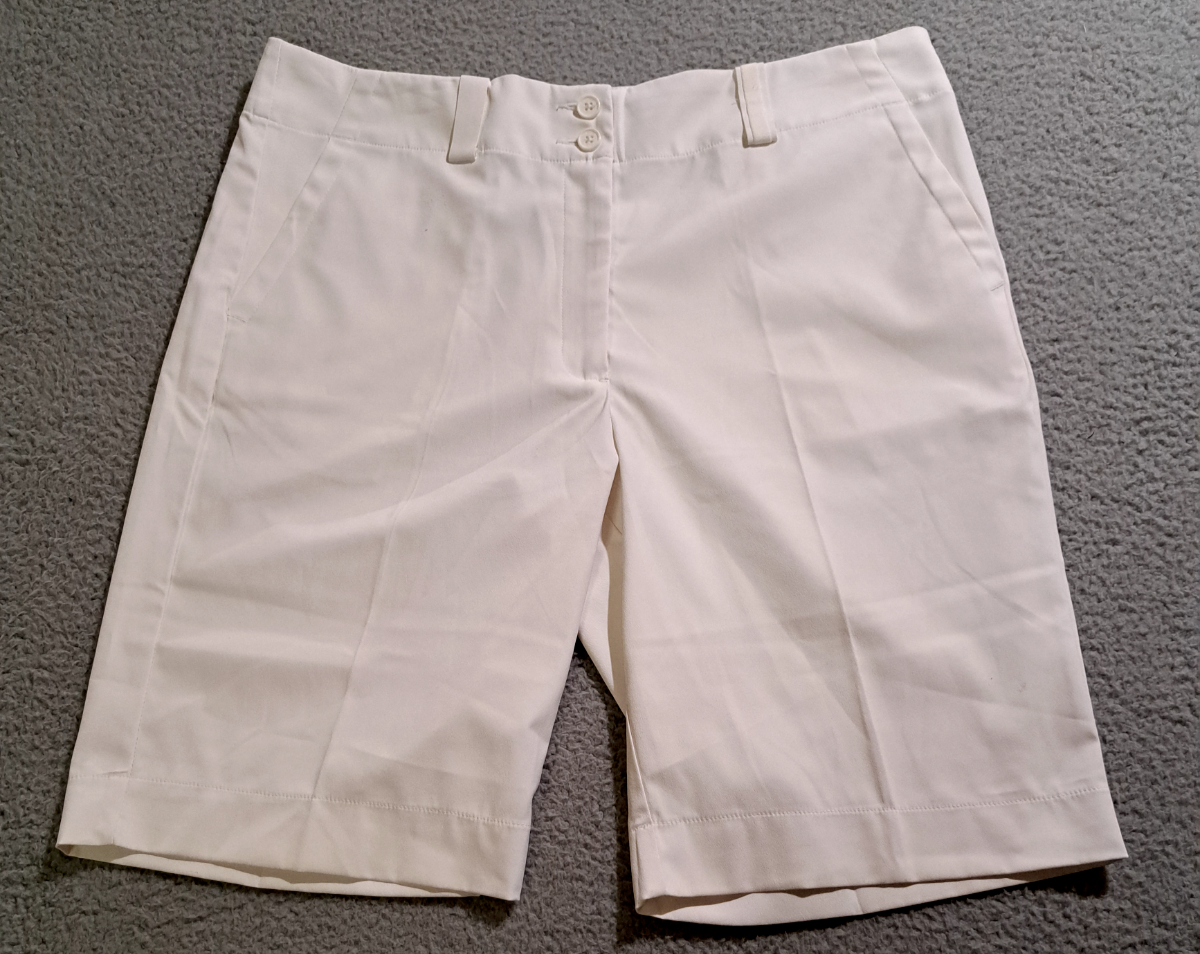 solid white nike shorts